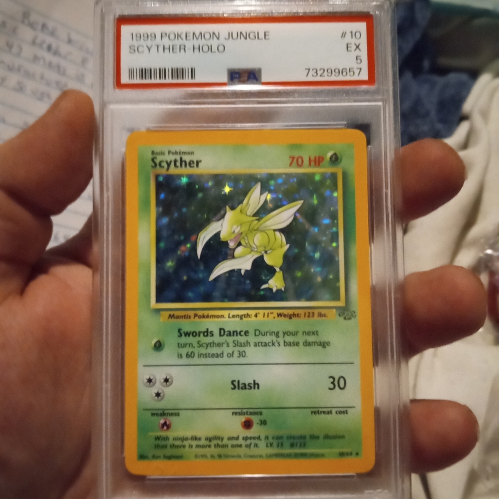 Vintage rare 1999 SCYTHER-HOLO PSA SLAB
